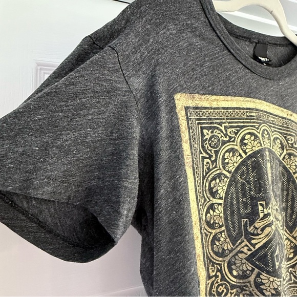 VTG 90s OBEY x Shepard Fairey Peace Bomber Grey Graphic Single Stitch T-Shirt M - Picture 4 of 11